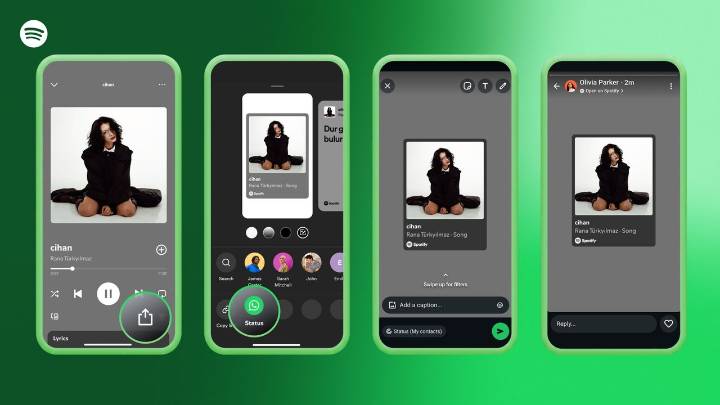 Android users can now share their favorite Spotify songs through WhatsApp Status
