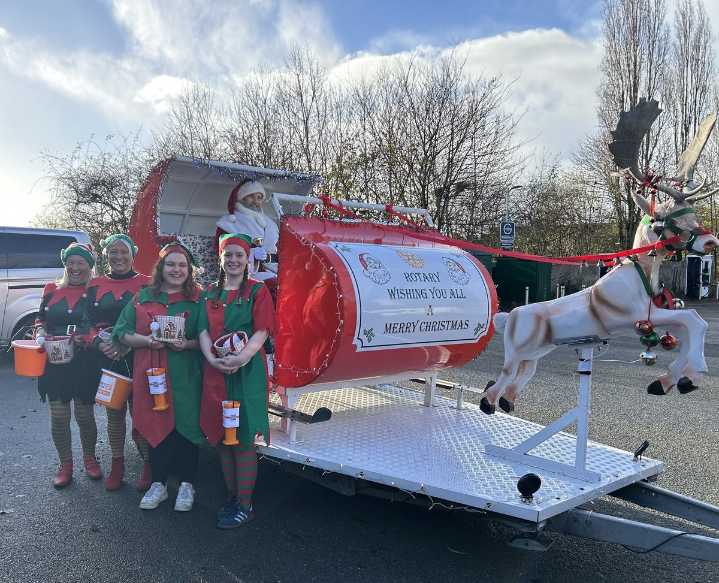 Santa and sleigh to garden centre's rescue
