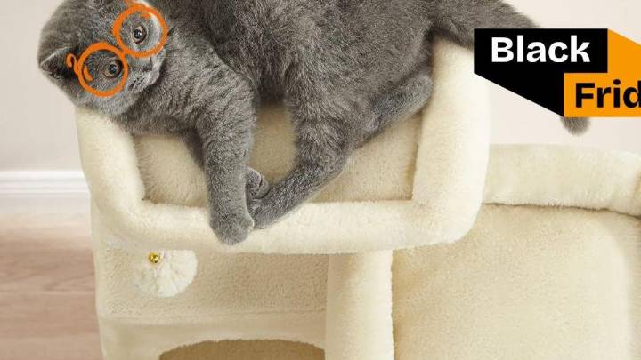 Este árbol rascador para gatos, ideal para pisos pequeños, tiene muy buena rebaja de Black Friday