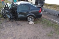 Choque en la Ruta 152: un herido grave tras impactar un auto y un camión
