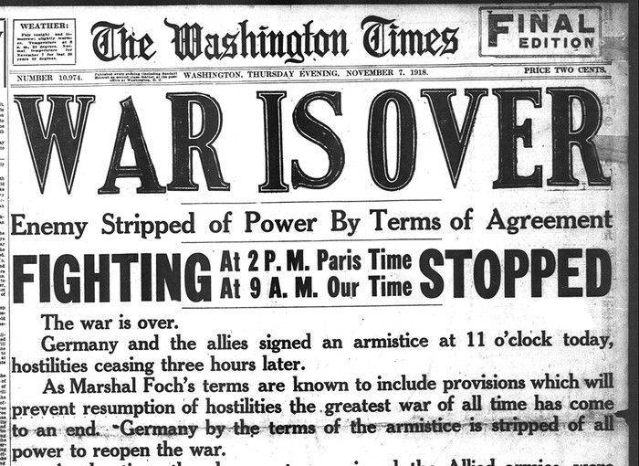 This Day in History, 1918: Vancouver celebrates the end of the Great War, four days early