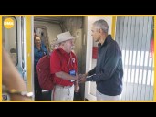 Obama surprises veterans arriving on Honor Flight to DC
