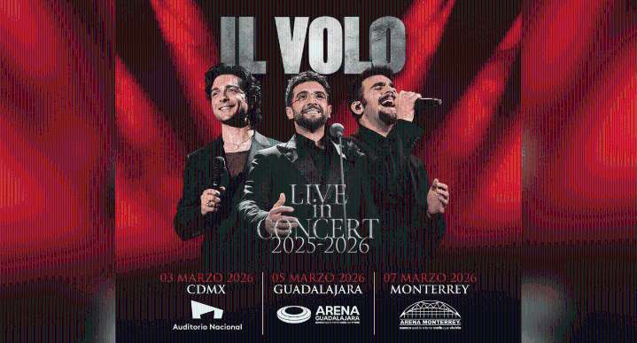 Il Volo regresa a México con ¡Live in concert! 2026