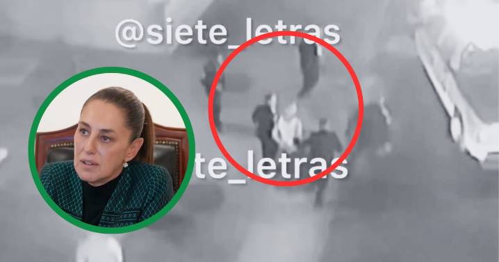 Filtran video de la captura del acosador de la presidenta Claudia Sheinbaum en el Centro Histórico
