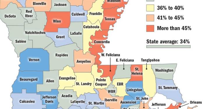 Nearly 10 million homes in the U.S. are run by single-parents. See data for each Louisiana parish.