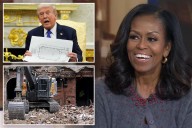 Michelle Obama takes swipe at Trump’s demolition of White House East Wing