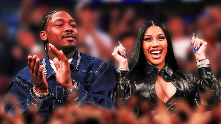 Stefon Diggs reacts to birth of baby boy with Cardi B