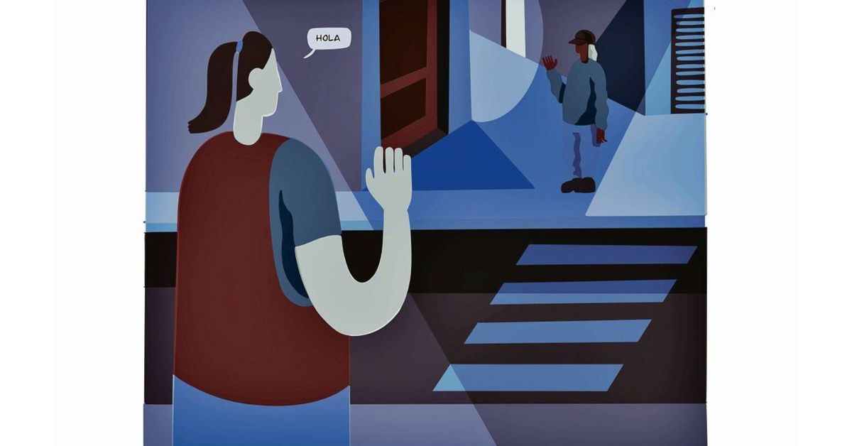 Al saludarse en un lugar de provincias