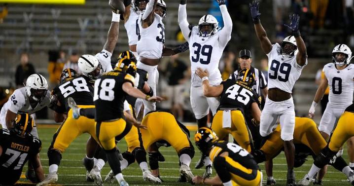 Iowa's Drew Stevens explains blocked 66-yard field goal attempt against Penn State