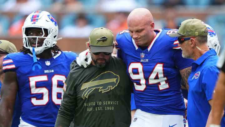 Bills rookie ruled out with knee injury two plays into his third career game