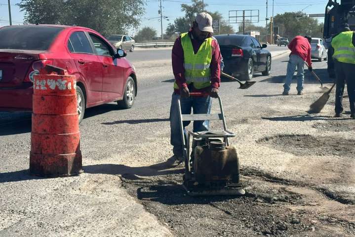 Juárez: Reportan 10 mil baches tapados en 6 semanas