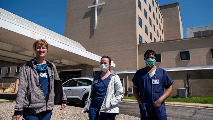 Here's what the hospital had to say about the removal of a cross
