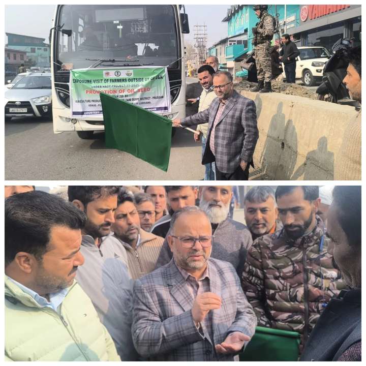 Dir Agri flags off farmer’s exposure visit under floriculture promotion project