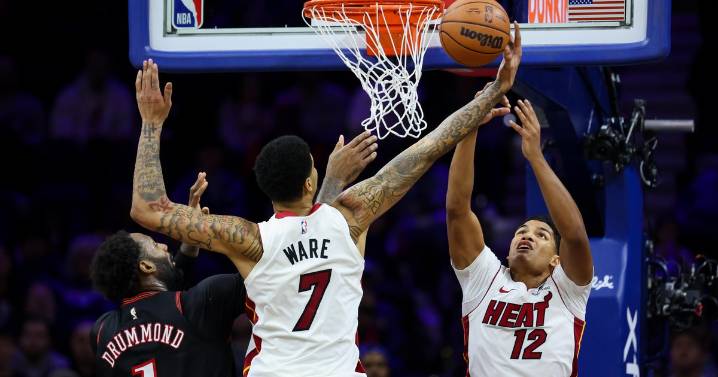 Powell, Ware lead Miami Heat to fourth straight win in victory over Philadelphia 76ers