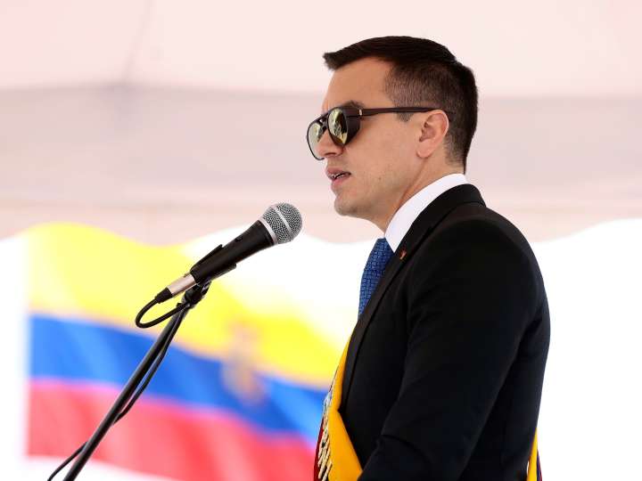 Ecuador: el presidente Noboa llega a su segundo año en el poder marcado por una primera gran derrota en las urnas y la violencia del narcotráfico