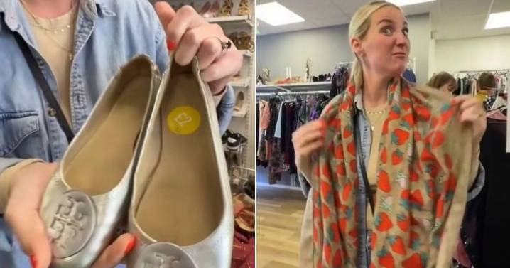 Woman floored as £2 charity shop shoes end up being worth much more