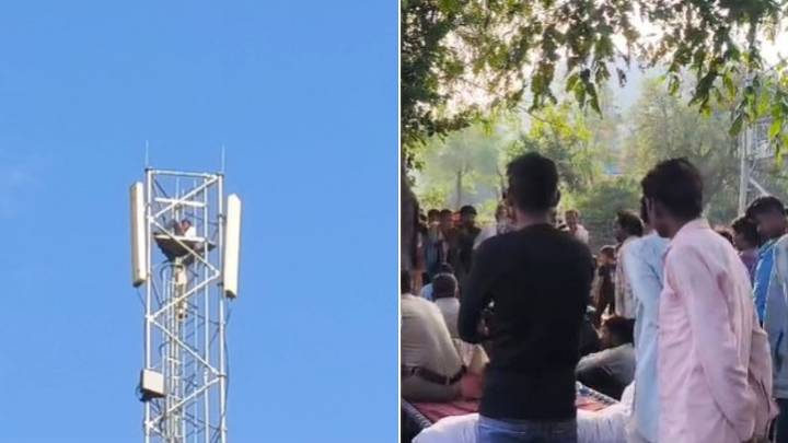 MP High-Voltage Drama! Youth Climbs 150-Foot Tower, Stays There For 16 Hours In Ashoknagar Demanding Marriage With Girlfriend -