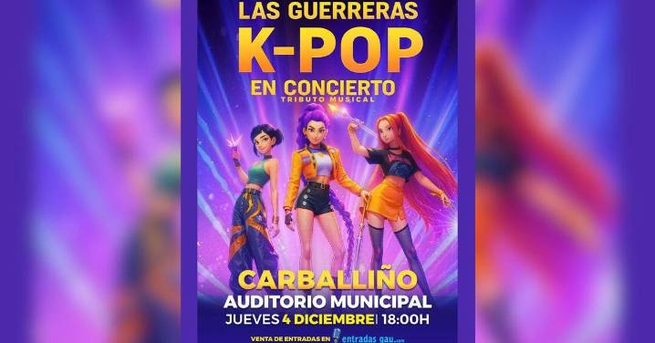 Las Guerreras K-Pop aterrizan el 4 de diciembre  en Carballiño
