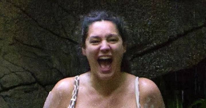 Kelly Brook strips to tiny bikini for first I'm A Celeb shower in sizzling scenes