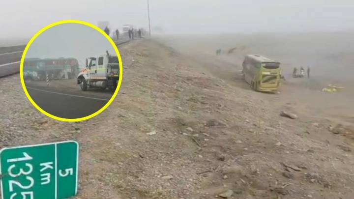 Accidente en Antofagasta: Autoridades apuntan a "densa neblina" como probable causa de colisión múltiple que dejó 6 fallecidos