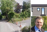 Holiday let plan for wooden-clad static caravan off Ratling Road, Aylesham, turned down
