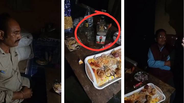 MP News: Principal-Teacher Duo Caught Boozing At CM Rise School In Sagar; Viral Video Prompts Police Probe