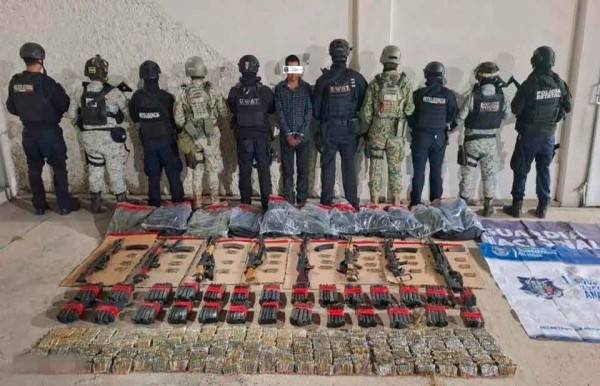 Detienen en Guachochi a hombre con armas y más de 6 mil balas