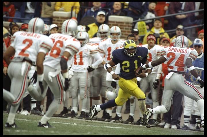 UM remembers monumental, Biakabutuka-led ‘beatdown’ of Buckeyes
