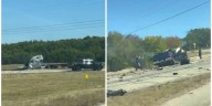 Man dies in head-on crash with semi after fleeing deputies on Texas 36