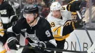 Morgan Geekie scores twice to tie for NHL goals lead, Bruins beat Kings 2