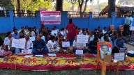 Assam: P&RD contractual staff stage sit-in demonstration in Bajali, threaten to intensify protest if demands unmet