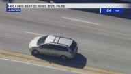 Pursuit suspect in stolen van enters San Diego County