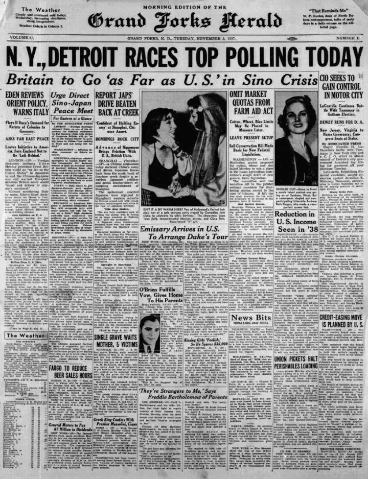 Today in History: November 2, 1937 - Carnival set by East Side Legion Post