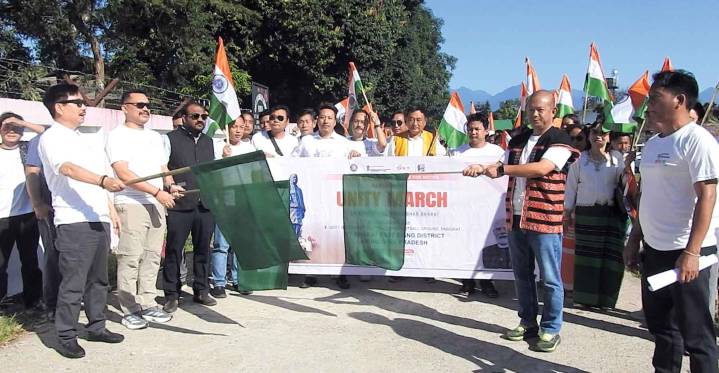 Sardar@150 Unity March held at Pasighat to celebrate ‘Ek Bharat, Aatmanirbhar Bharat’