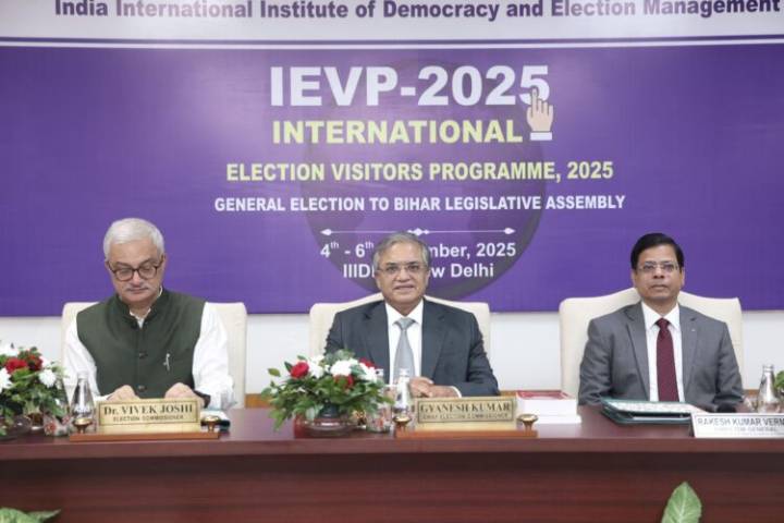 CEC Gyanesh Kumar Flags Off 14 Foreign Delegates To Witness Bihar Voting On Nov 6