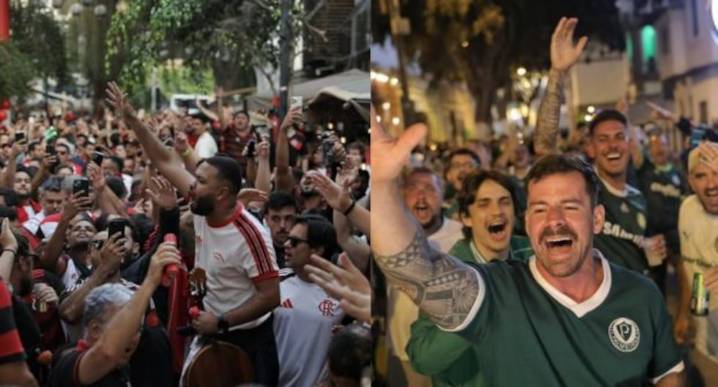Enfrentamientos y festejos por la final de la Copa Libertadores: dónde se concentran y cómo viven la previa los hinchas de Flamengo y Palmeiras