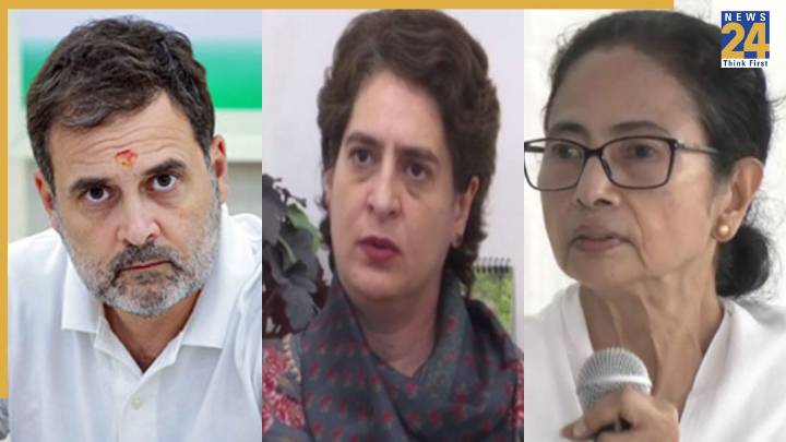 Delhi Blast: Opposition Leaders Rahul Gandhi, Priyanka Gandhi, Mamata Banerjee Condemn Explosion Near Red Fort Metro Station