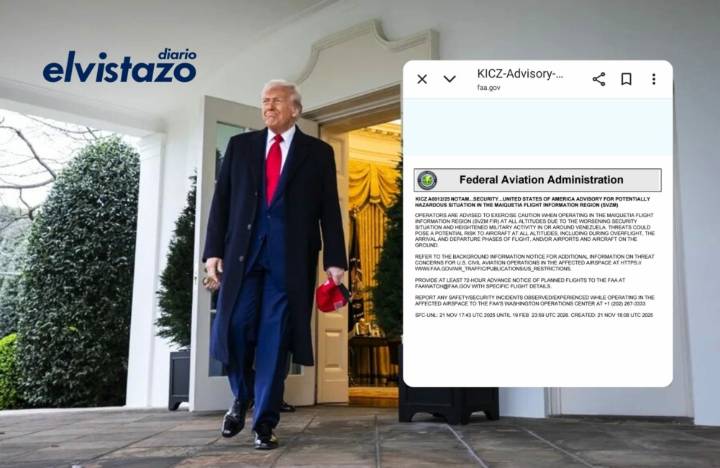 Trump afirma que pronto hablará con Maduro, mientras EEUU emite alerta sobre el espacio aéreo de Maiquetía