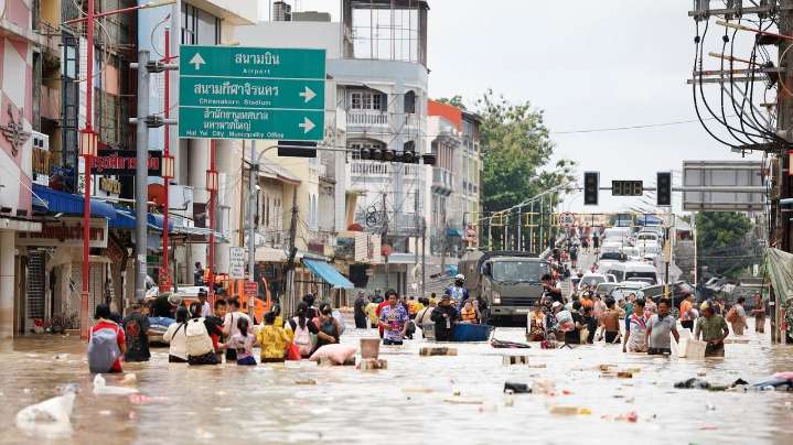 Floodwaters are subsiding in southern Thailand as deaths exceed 80