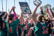 Riverside Poly girls flag football team wins Division 4 championship