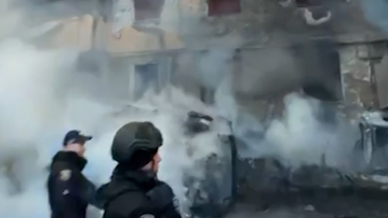 Aftermath of massive Russian strikes across western Ukraine