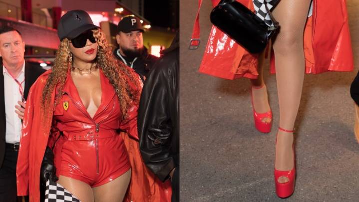 Beyoncé's Red Platforms Make a Bold Statement at the F1 Grand Prix 