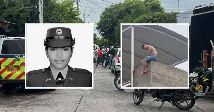 Patrullera de la Policía fue asesinada por su pareja, un dragoneante del Inpec que luego intentó suicidarse