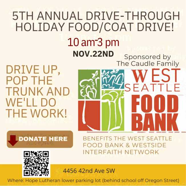 West Seattle Blog… | GIVING: Local family’s annual drive-up/ride-up food and coat drive this Saturday