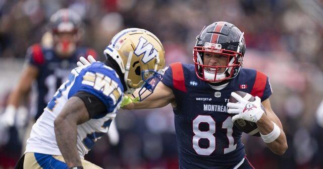 Alouettes avoid epic collapse to defeat Blue Bombers 42