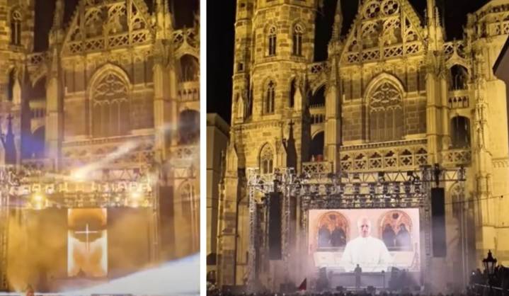 Papa León XIV da la bendición a cientos de jóvenes en una rave en Eslovaquia