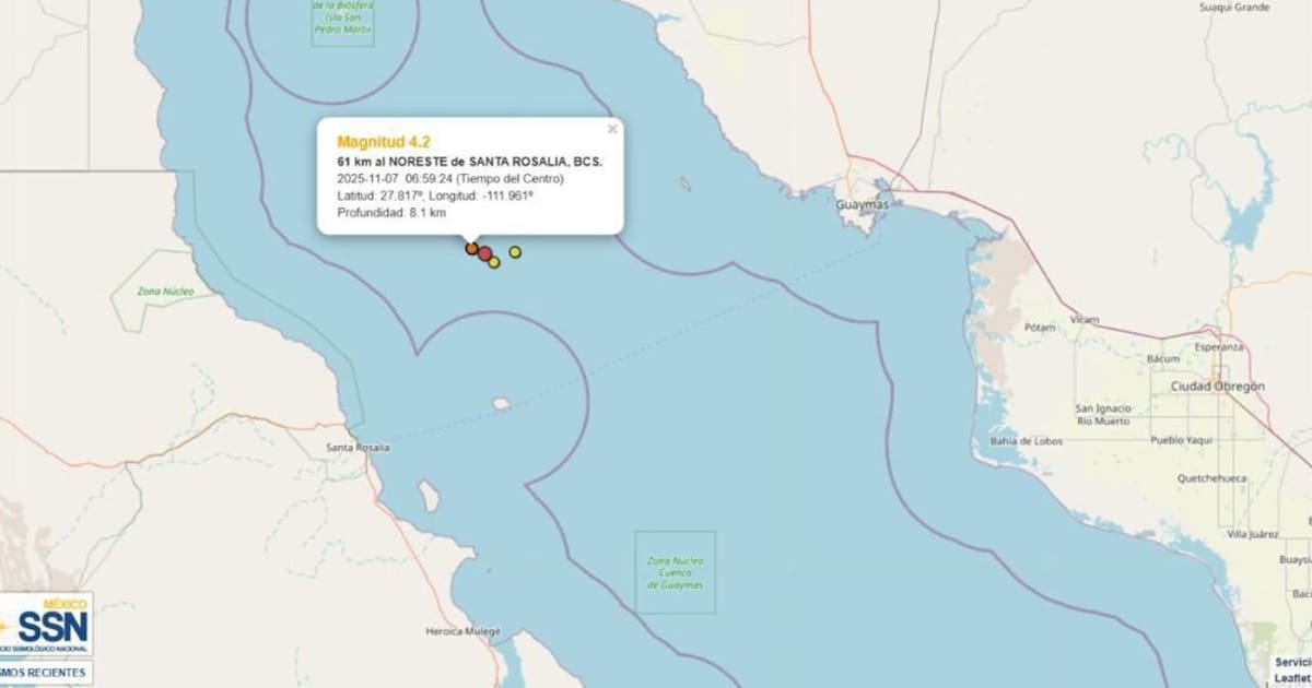 Luis Humberto Mendoza, investigador del Cicese, informa sobre los sismos registrados en Sonora en los últimos tres días