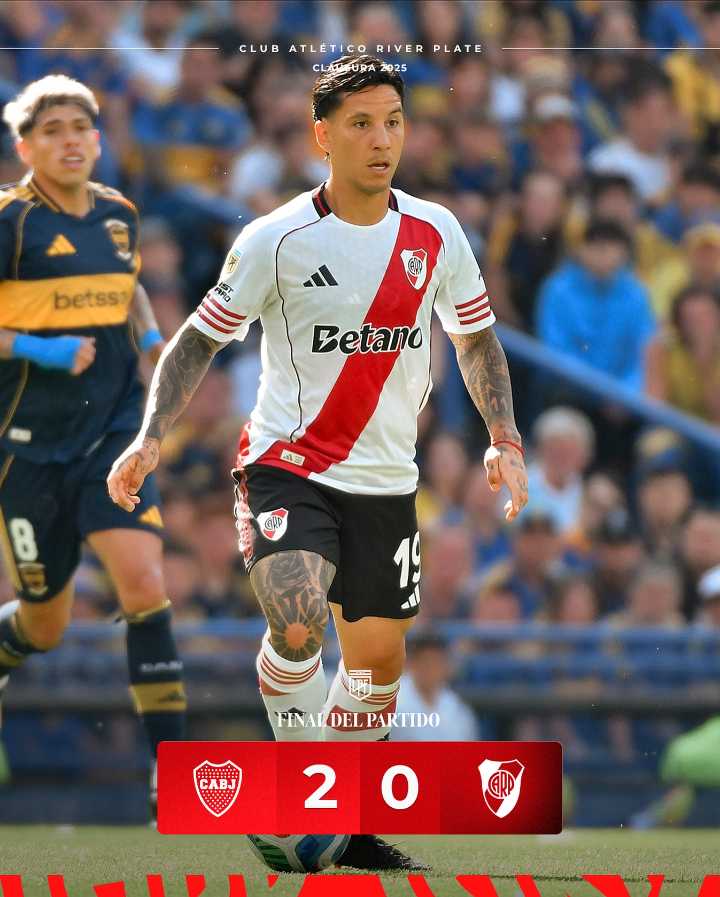 River Plate perdió el clásico ante Boca en La Bombonera -
