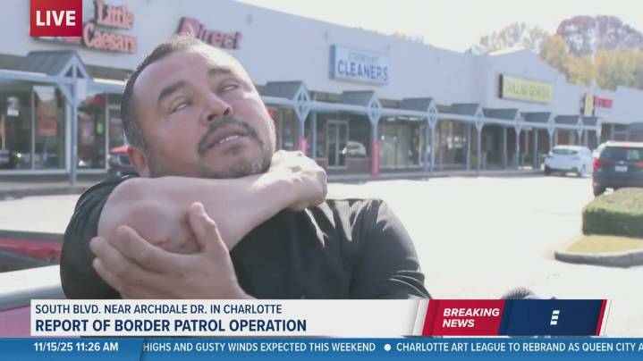 Border Patrol enforcement begins in Charlotte. One man said his truck's window was shattered