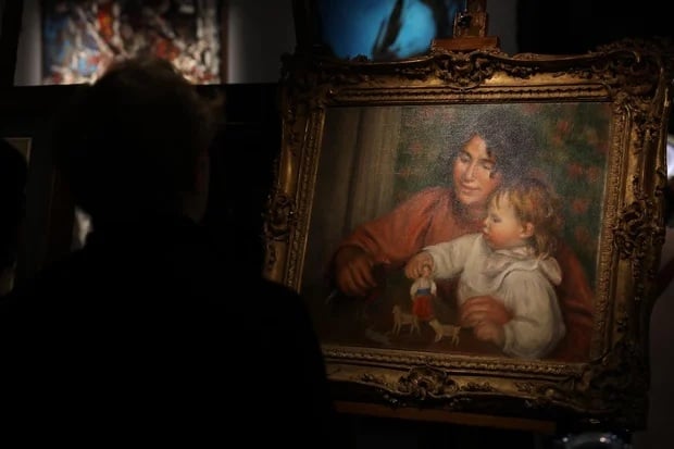 Previously unseen Renoir painting of his son sells for over $2 million at auction